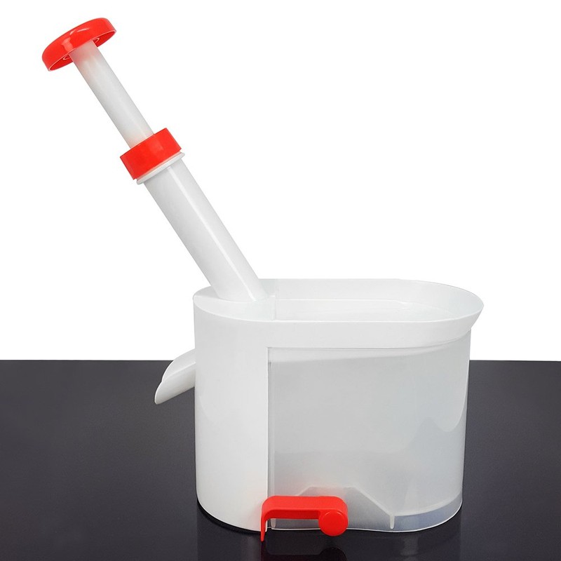 com-four® Cherry Pitter with Large Container, Stable with Suction Feet