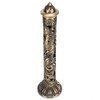 Incense Burner Bronze Tone Dragon Phoenix Relief Craft Ornaments Tea