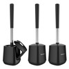 SetSail Toilet Brush and Holder 3 Pack, Self Closing Lid