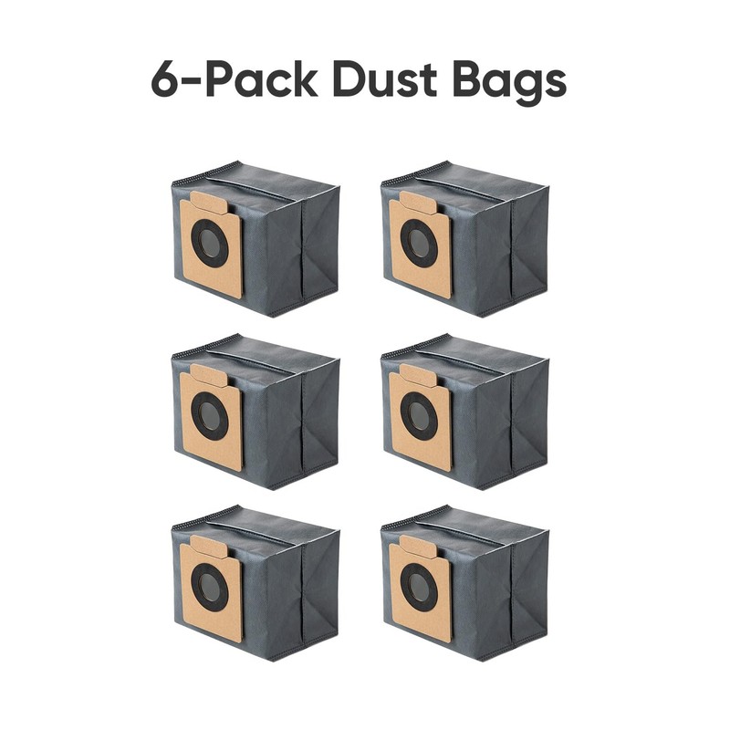 eufy 6-Pack Large Capacity Dust Bags Compatible with X10 Pro