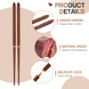 3 Pieces Rosewood Foldable Wood Chopsticks Portable Outdoor Utensils Reusable