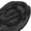 Women Long Straight Hair Full Wig Black Synthetic Wig With