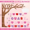 JarThenaAMCS 61Pcs Valentine's Day Classroom Tree Bulletin Board Decorations Red