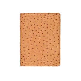 Scully Ostrich Leather Tel/Address Book Organizer Business (Brown)