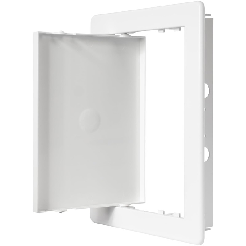 6" x 8" White Plastic Access Panel. Service Shaft Door