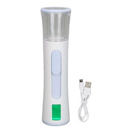 Facial Mist Sprayer 30ml High Volume Double Hole Electric Face Mister Handheld Skin Humidifier for Home Travel 3.7V 2W Blue