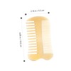 Healvian Durable Ox Horn Double Sided Hair Comb with Scalp