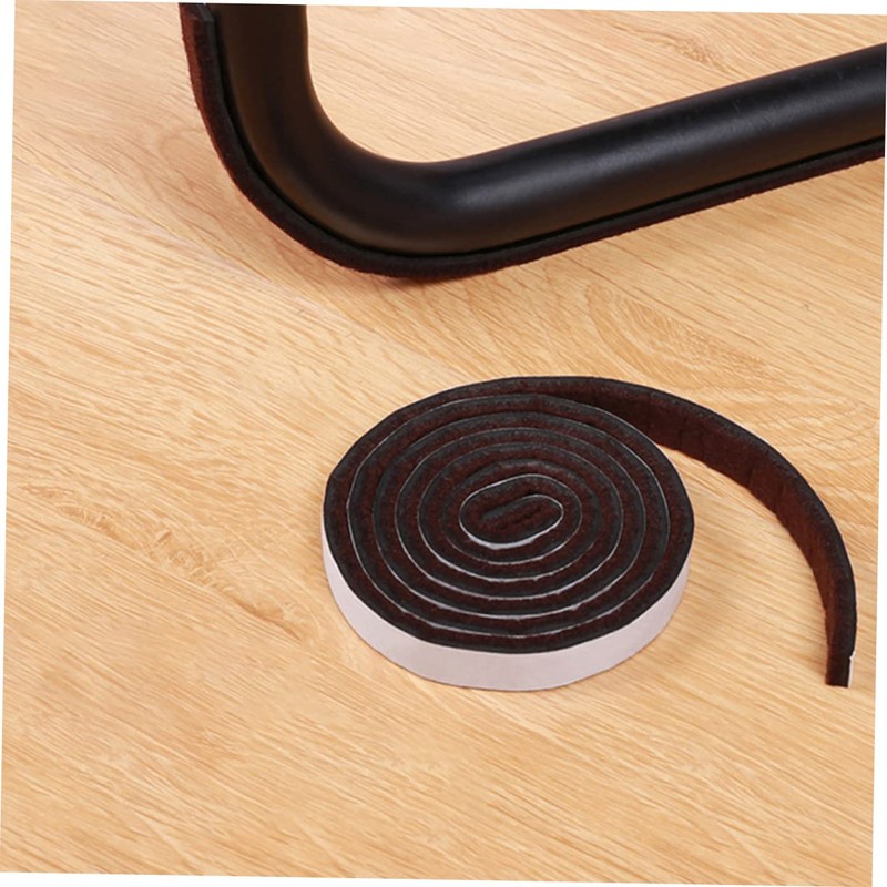 Tofficu 2Pcs Heavy Duty Self Stick Felt Furniture Strip Durable