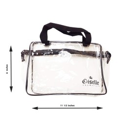 Giselle Cosmetics Bolsas de maquillaje transparentes aprobadas por la TSA, juego de 6 bolsas de maquillaje para cosméticos, organizador de maquillaje transparente, Claro, Varios, Transparente