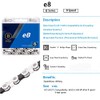 6/7/8 Speed eBike Chain KMC e8 Mountain e-Bike Chains Silver