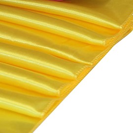 WELMATCH Camino de mesa de satén amarillo 5 piezas para decoración de banquetes de boda y eventos (amarillo, 5)