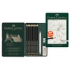 FABER-CASTELL Pitt Graphite 115220 Pencils Set Matte 11-Piece with Paper