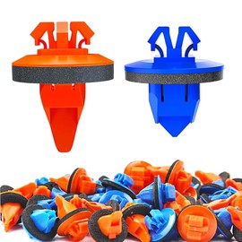 AIMCOCO 100PCS Fender Flare Clips Molding Retainer Clips Body Clips for Toyota 4Runner,Highlander,RAV4,Tacoma,FJ Cruiser- Push Door Trim Fastener,OEM:75495-35010 75397-35010