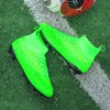 XGHRIAN - Zapatos de fútbol para niños, Verde, 3 Big