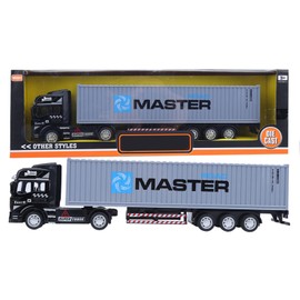 1: 48 Alloy Container Truck Model Toy Highly Simulation Children Car Toys VehicleGray Container Truck Model