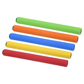 PATIKIL Relay Track Baton Set, Sponge Stainless Steel Tube Race Field Running Sticks for Outdoor Athletics Sport Game Tool (Blue,Green,Orange,Red,Yellow)