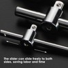 T Handle Sliding Bar, 1/4" 3/8" 1/2" Drive Sliding Wrench