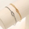 Gifts for Girfriend Couples Bracelets Gold Silver Knot Bracelet Matching