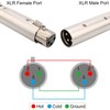 RUNCCI-YUN Pack of 4 3-Pin XLR to XLR Gender Changer