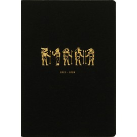 Elcomune Matka DR-MG-520 Notebook, Begins in April 2025, B6, Monthly Papyrus, Black