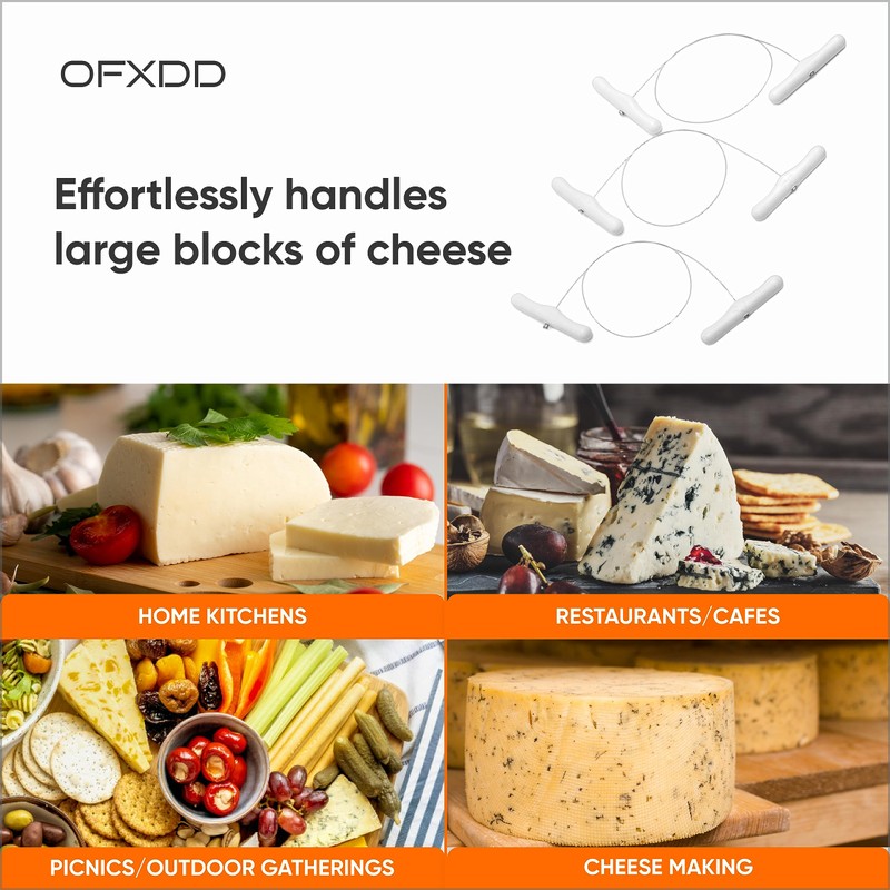Cheese Slicer Wire 23.6 Inch - Stainless Steel Cheese Cutter