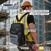 MELOTOUGH Small Tool Backpack for Men 30 Multi-Storage Pockets Heavy