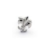 Fleur De Lis Cufflink and Tie Bar/Clip Set (Silver)