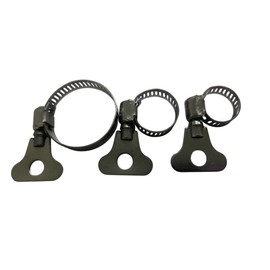 LonESA Pack of 15 Mixed 304 Stainless Steel Hose Clamps, Adjustable Thumb Screw Key Types 6-12mm, 13-19mm, 18-32mm(1/4"-1/2", 1/2"-3/4", 11/16"-1 1/4"),8mm Bandwidth