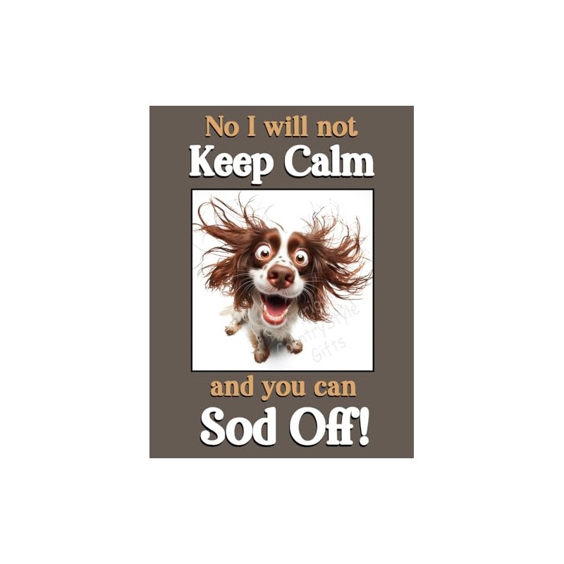 Cocker Springer Sprocker Spaniel pet dog funny flexible fridge magnet