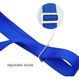 Aoneky Hanging Strap for Punch Bag, Adjustable Length 60 cm - 100 cm, Maximum Load 220 kg, Nylon Strap with Carabiners for Punch Bag, Swing (Double Buckle)