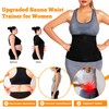 LMCOB 2 Layer Adjustable Sauna Waist Trainer for Women Waist