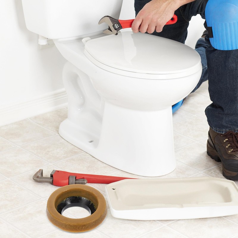 OSALADI 1set Toilet Bowl Sealing High Pressure Resistant Flange Easy