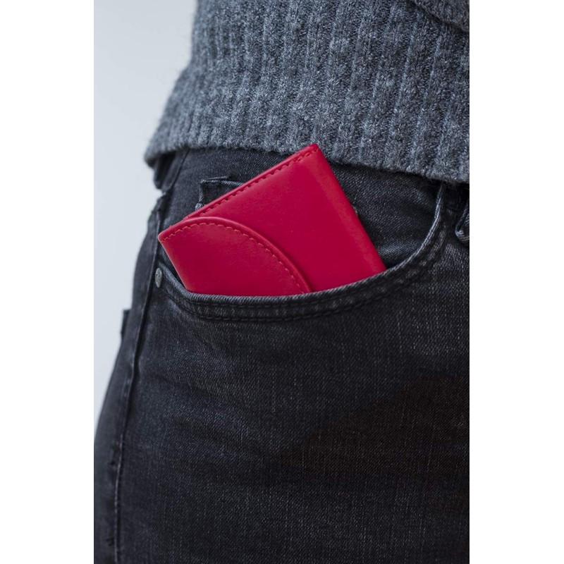 Small wallet LEAS, Genuine Leather, red - ''LEAS Mini-Edition''