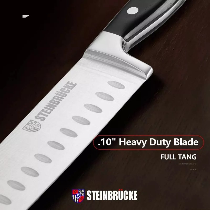 STEINBRÜCKE 7" Kitchen Knife Forged Sharp Blade for Slicing, Dicing,Choppin