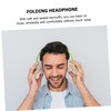 Tofficu Wireless Foldable Headset Adjustable Over Ear Headphones with Noise