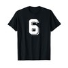 Number 6 Retro Sports Team T-Shirt