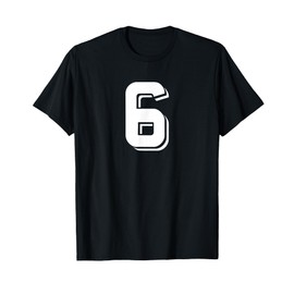 Number 6 Retro Sports Team T-Shirt