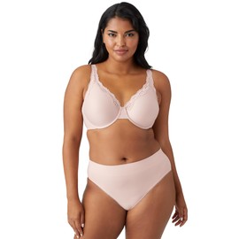 Wacoal Women's Softly Styled Full Figure Underwire Bra, Rose Dust, 36DDD