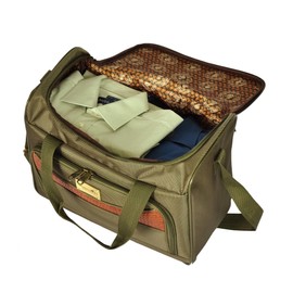 Pathfinder Softside Carry-On Bag for Men, Overnight Weekender Tote 16 Inch Olive