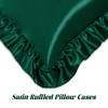 Homiest Ruffle Satin Pillowcase for Hair and Skin, Queen Satin