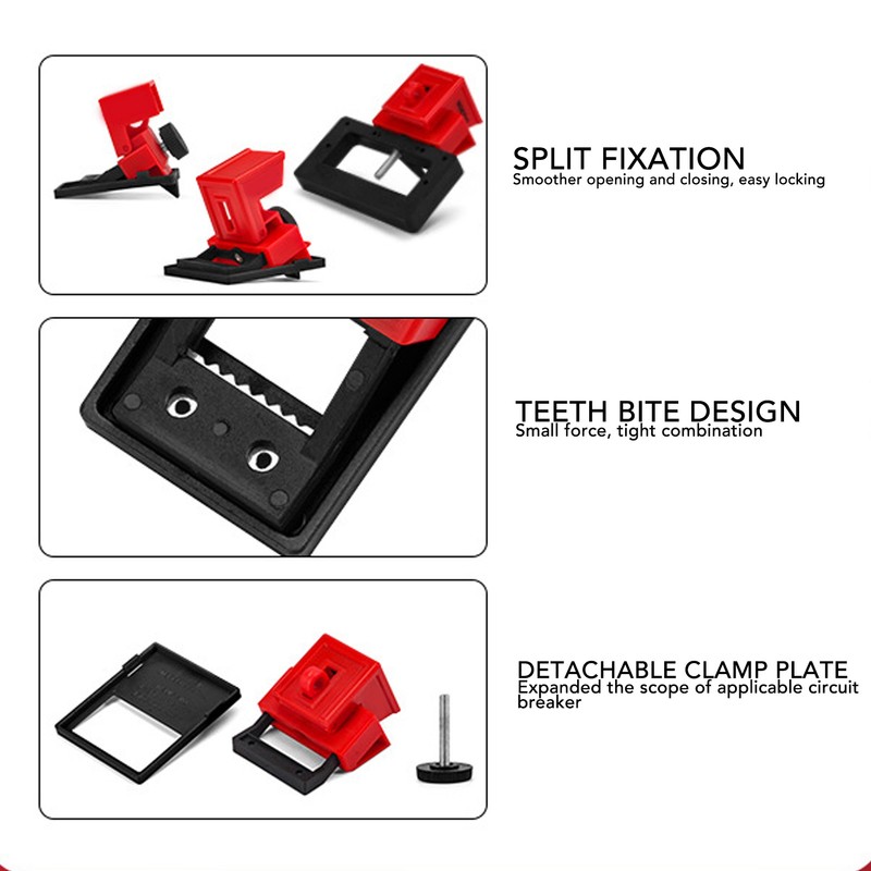 Clamp On Circuit Breaker Lockout Device Easy Installation Air Switch