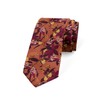 Lunarable Necktie, Wild Flowers and Berries, 3.7", Cinnamon Multicolor