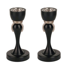 CG PLUS Magnetic Door Stop, Stainless Steel, Magnetic Door Catch, Door Holder, Door Stops, Wall Mounted, Floor Mounted, Door Banging Prevention (Large x 2pack, Black)