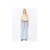 쉬즈미스 사틴 텍스처드 라운드넥 블라우스_SWWBLP22070 Satin Textured Round Neck Blouse_SWWBLP22070