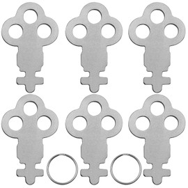 Keys for Paper Towel Dispenser, 6 Pack N13EZ Dispenser Keys with 2 Key Rings, Replacement Key Compatible with San Jamar Toilet Paper/Paper Towel Dispenser