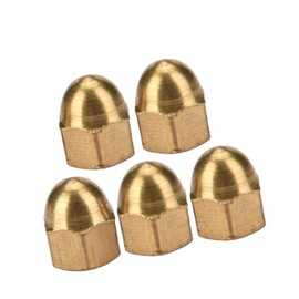 Brass Acorn Nut Kit Dome Head Hex Nuts Set for Vehicle Fasteners M3-M12 (M3(20PCS))