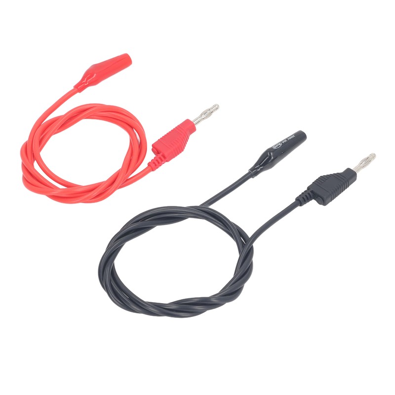 4mm Banana to Crocodile Clip Test Lead Stackable Soft Flexible