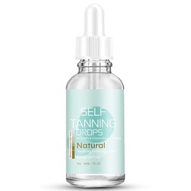 Self Tanning Face Drops Medium (30 ml) Add Self Tanning Drops to Skin Care Natural Ingredients & Vegan