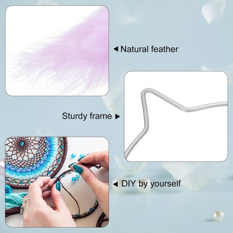 PATIKIL DIY Dream Catcher, Cat Making Dream Catcher Supplies Handmade