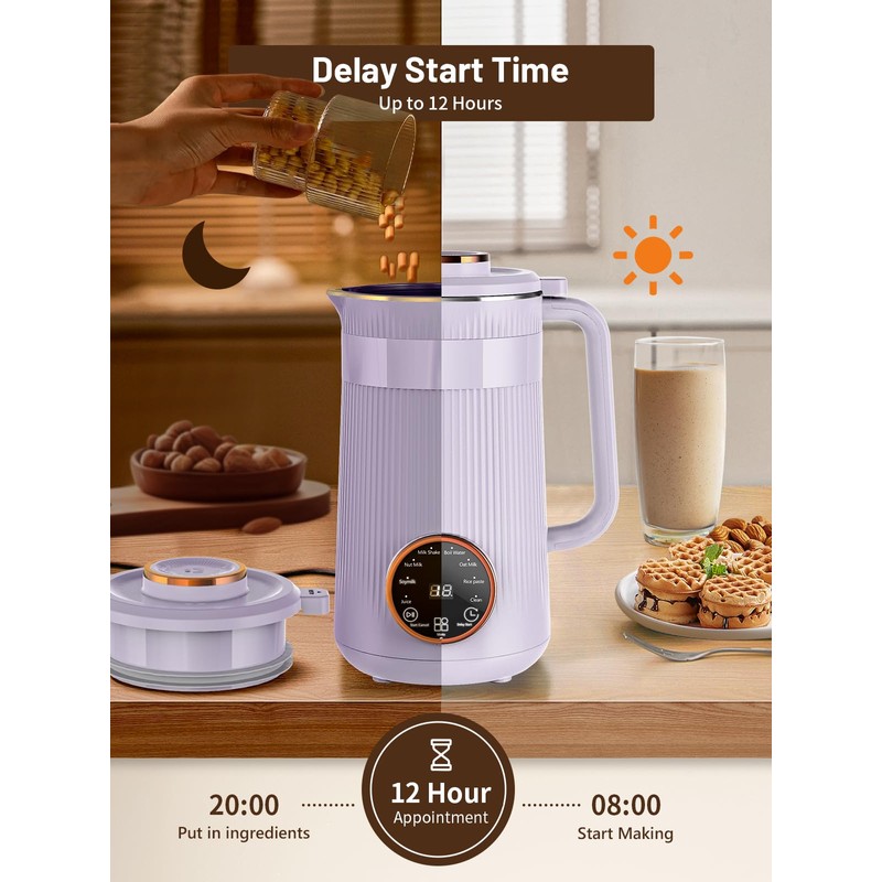 Nut Milk Maker Machine, 35oz Homemade Soy, Almond, Oat, Coconut,